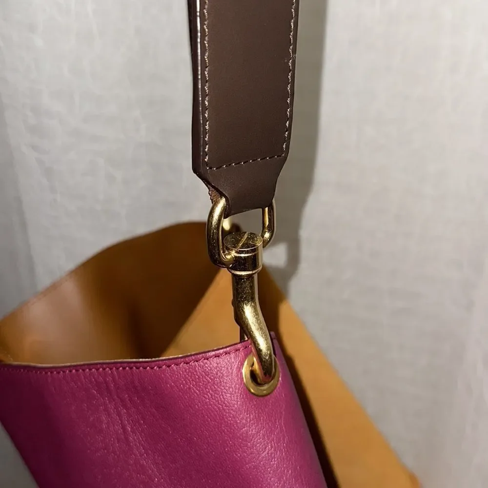 See by Chloe Gaia Colorblocked Suede Leather Oversized Hobo Bag in Sienna - Picture 11 of 16
